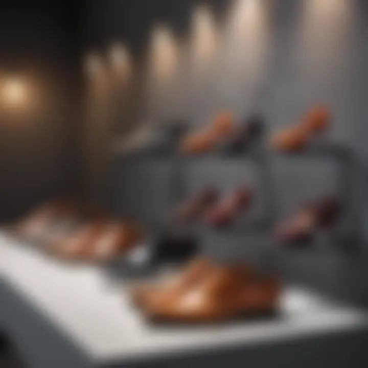 Selection of day shoes for various occasions displayed on a stylish backdrop