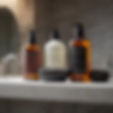 Grooming Essentials for Hygiene An elegant bathroom setup with grooming products.