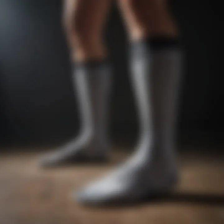 Adidas Dri Fit socks displayed in various colors and designs