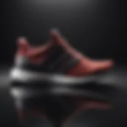 A stylish pair of Adidas Ultraboost showcasing its sleek design