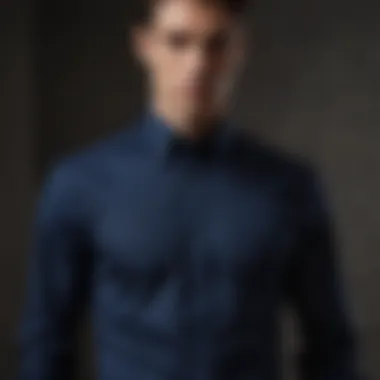 Elegant alo shirt in deep navy hue