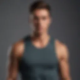 Stylish Alo Muscle Tank displayed on a minimalist background showcasing its sleek design.