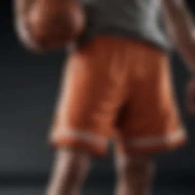 Materials used in Athletic Works basketball shorts highlighting breathability and comfort