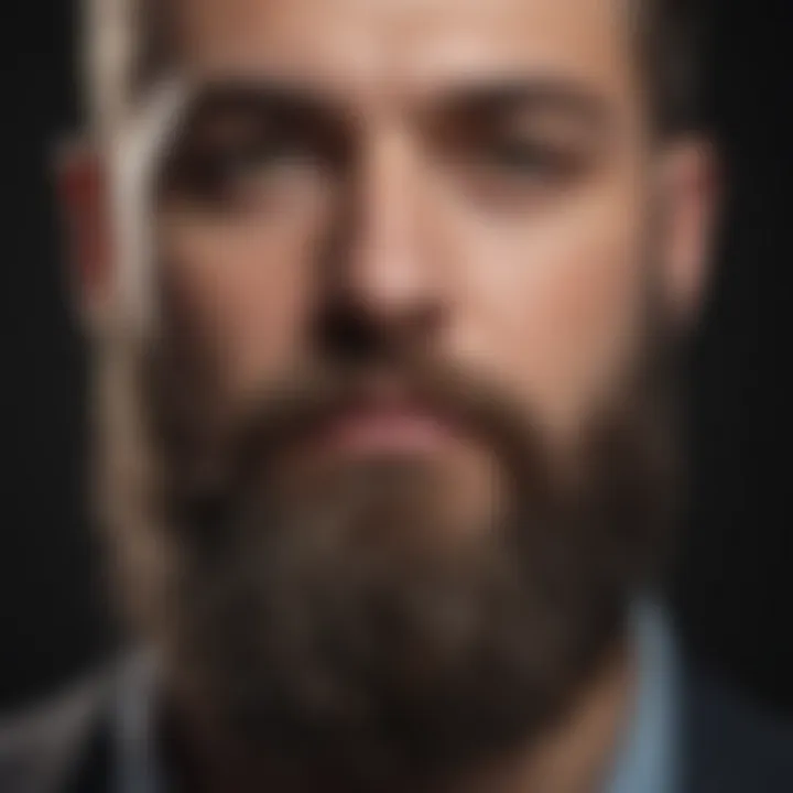 A well-groomed beard showcasing different styles