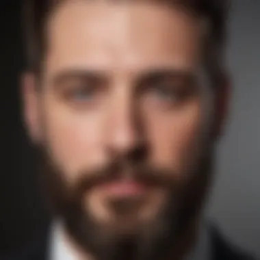 Man with a defined, tailored beard