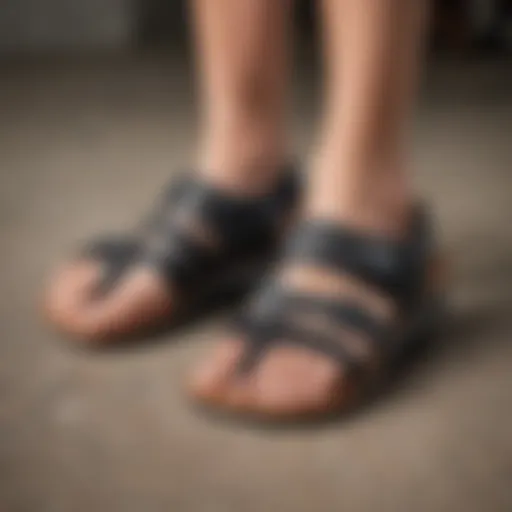 An array of ergonomic sandals showcasing arch support and cushioning.