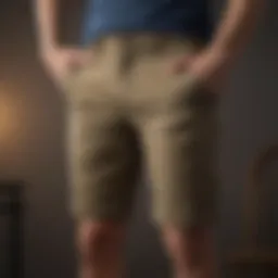 Stylish casual shorts displayed on a mannequin