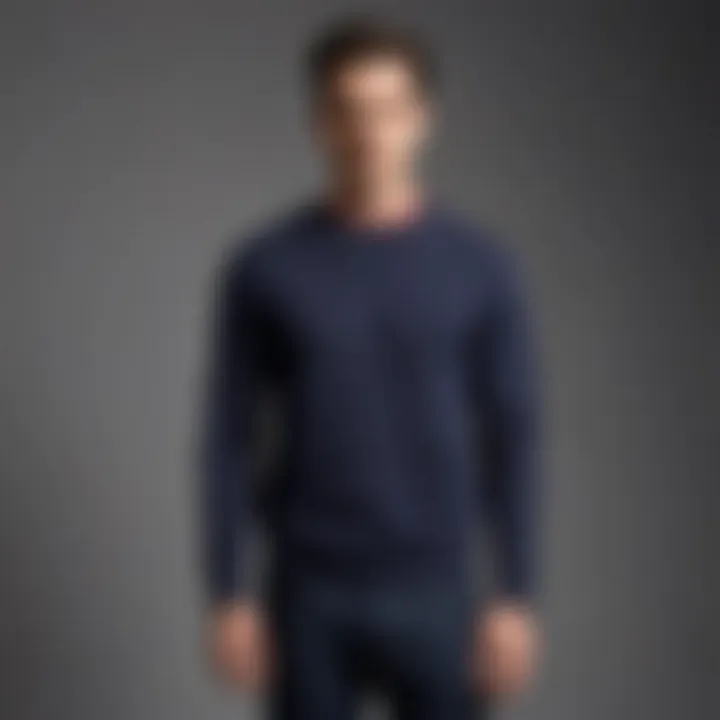 Stylish arrangement of Bonobos sweatshirt on a minimalist backdrop.