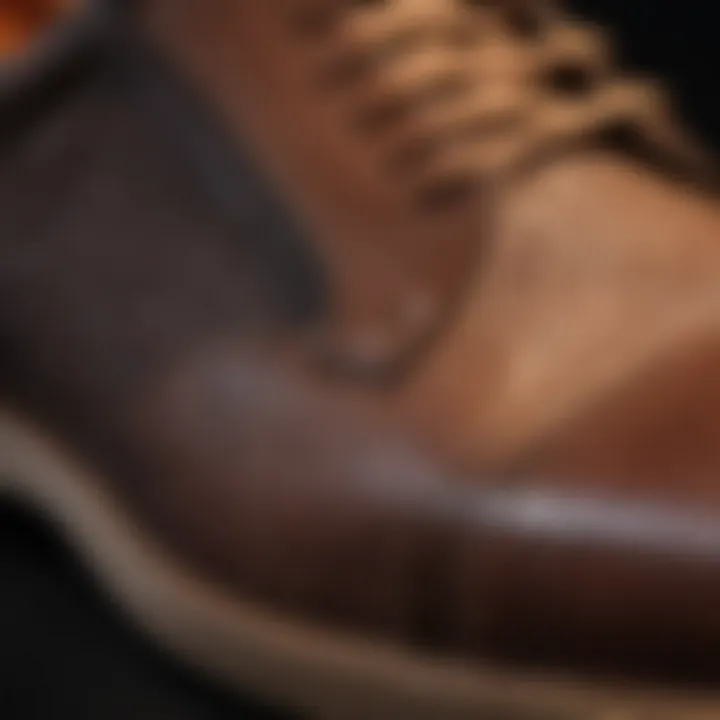 Close-up of breathable material used in modern shoe construction