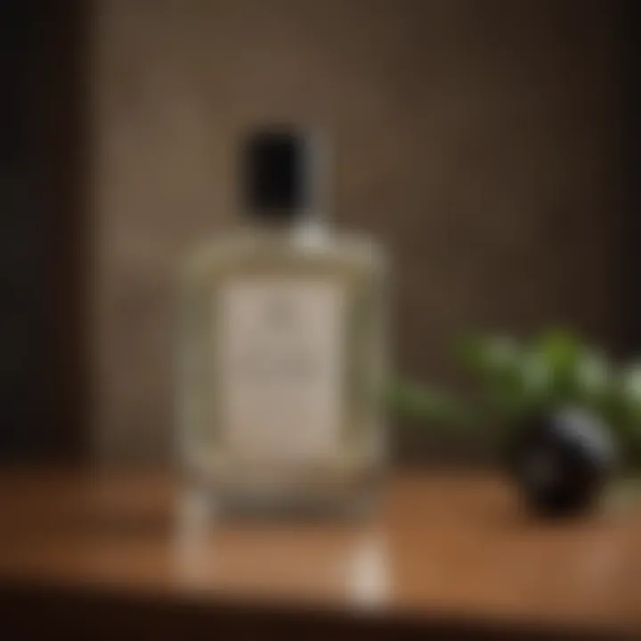 Elegant aftershave lotion with calming properties