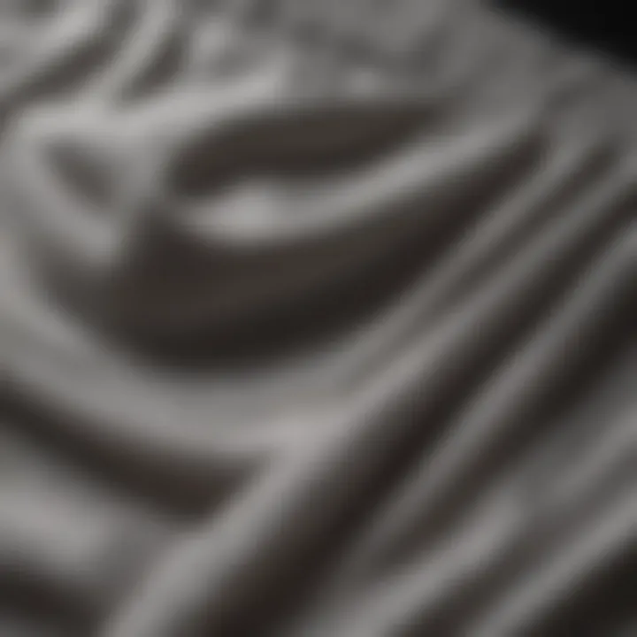 Close-up of breathable fabric used in gym shorts