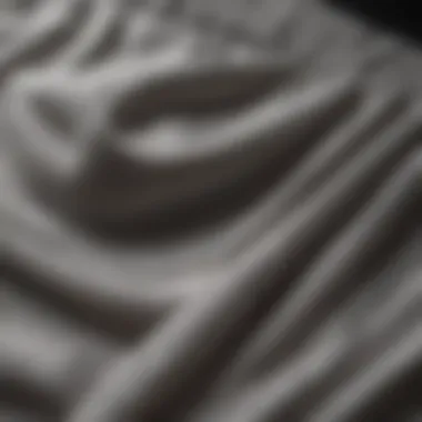 Materials Matter: Breathability and Comfort Close-up of breathable fabric used in gym shorts