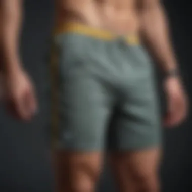 Exploring Different Styles of Gym Shorts Variety of gym shorts displayed in a dynamic arrangement
