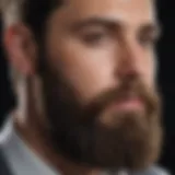 Close-up of a well-groomed beard showcasing texture and fullness