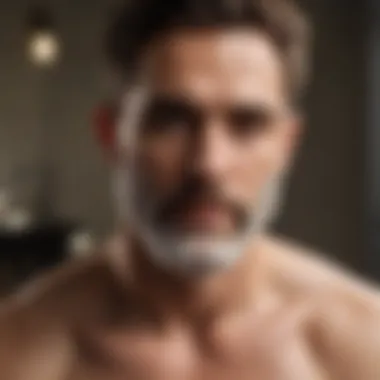 Mastering Shaving Techniques Creative representation of proper shaving techniques