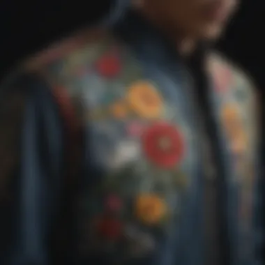 Detailed Embroidery on Casey Dutton Jacket