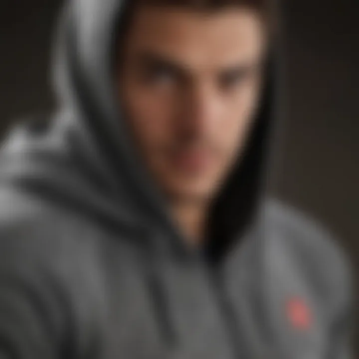 Detailed Stitching of Lululemon Hooded Sweatshirt