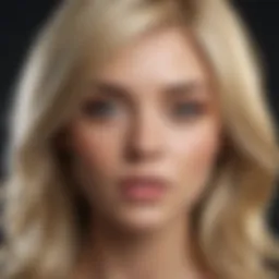 Vibrant blonde hair showcasing a stunning transformation