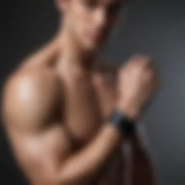 Elegant male arm after hair removal process