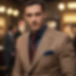 Elegant gentleman's attire with a sports coat