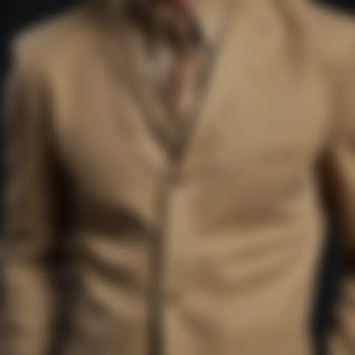 Elegant Khaki Fabric Texture