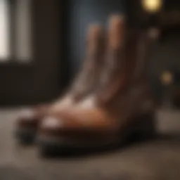 Elegant leather work boots