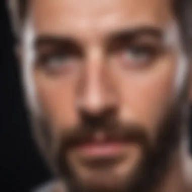 Facial Exercises for Stimulating Beard Growth A man doing facial exercises to stimulate beard growth