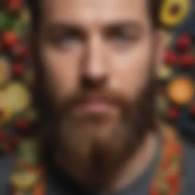 Nutritious Foods to Boost Beard Growth Various nutritious foods for promoting beard growth