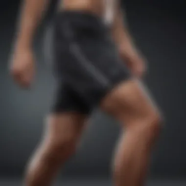 Ergonomic design of knee-length running shorts