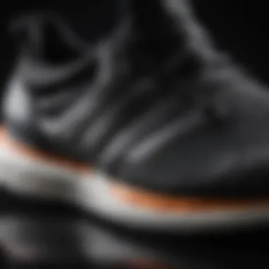 Close-up of adidas Ultra Boost sole technology