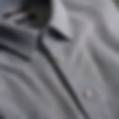 A variety of button down shirts showcasing different fabric types and patterns.