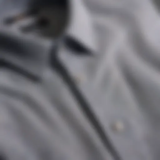 A variety of button down shirts showcasing different fabric types and patterns.