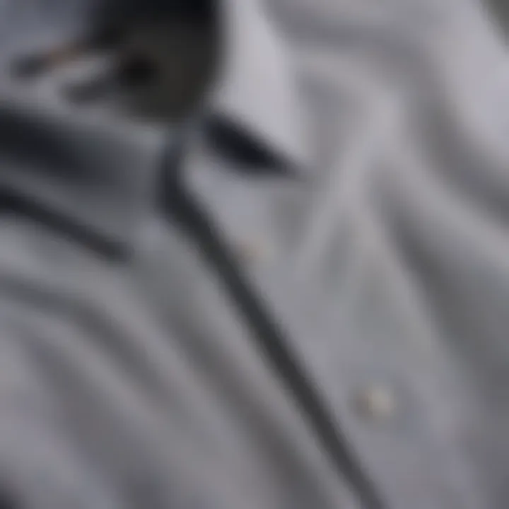 A variety of button down shirts showcasing different fabric types and patterns.