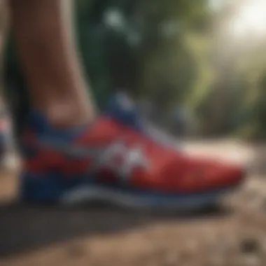 Performance features of Asics running shoes