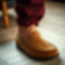 Elegant slipper showcasing arch support