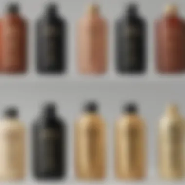 A side-by-side comparison of hair products for different hair types