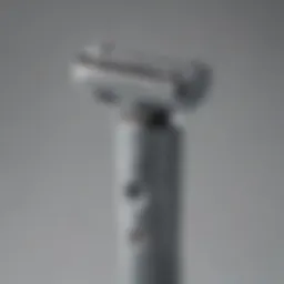 Close-up of Braun electric razor showcasing sleek design