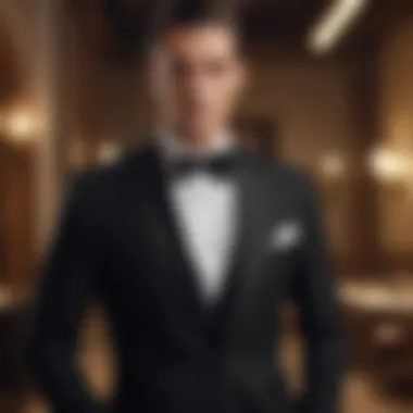 Elegant tuxedo rental options displayed online.