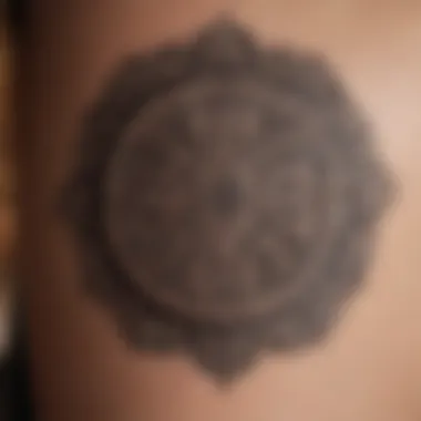 Intricate Mandala Temporary Tattoo Design