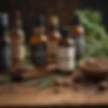 Natural Remedies for Promoting Beard Growth A natural remedy for beard growth laid out on a wooden surface