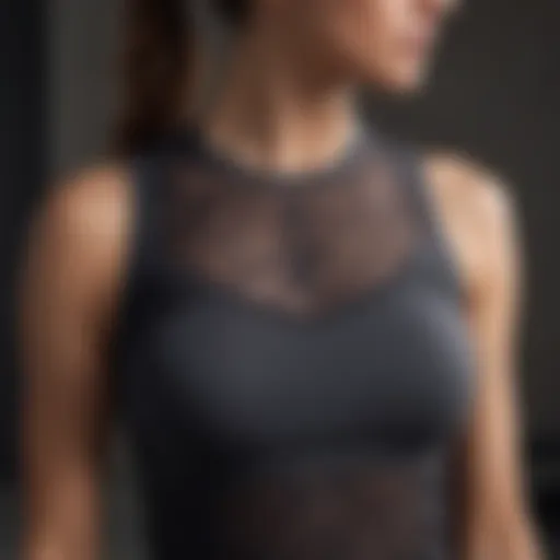 Lululemon mesh top showcasing its intricate design and breathability