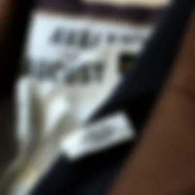 The Significance of No Branding A close-up of labels revealing the absence of major branding