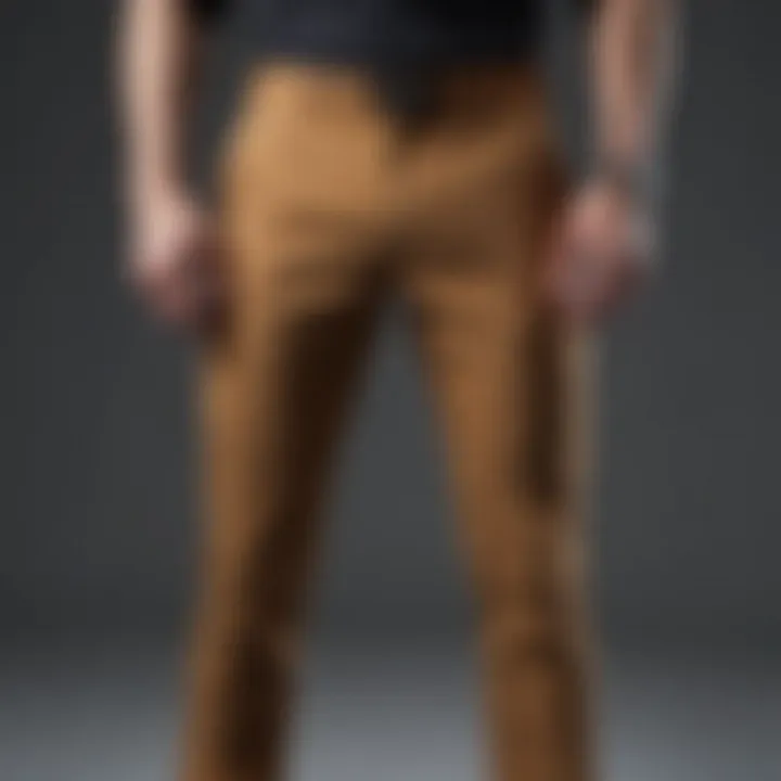 Tech chino pants styled in a contemporary outfit