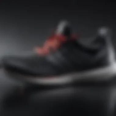 Close-up view of the Adidas Ultra Boost showcasing its innovative cushioning technology.