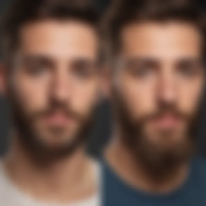 A graphical representation of user demographics engaging with Snapchat features, focusing on beard filter usage.