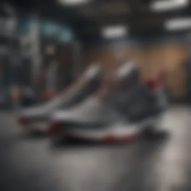 Nobull shoes on a gym floor