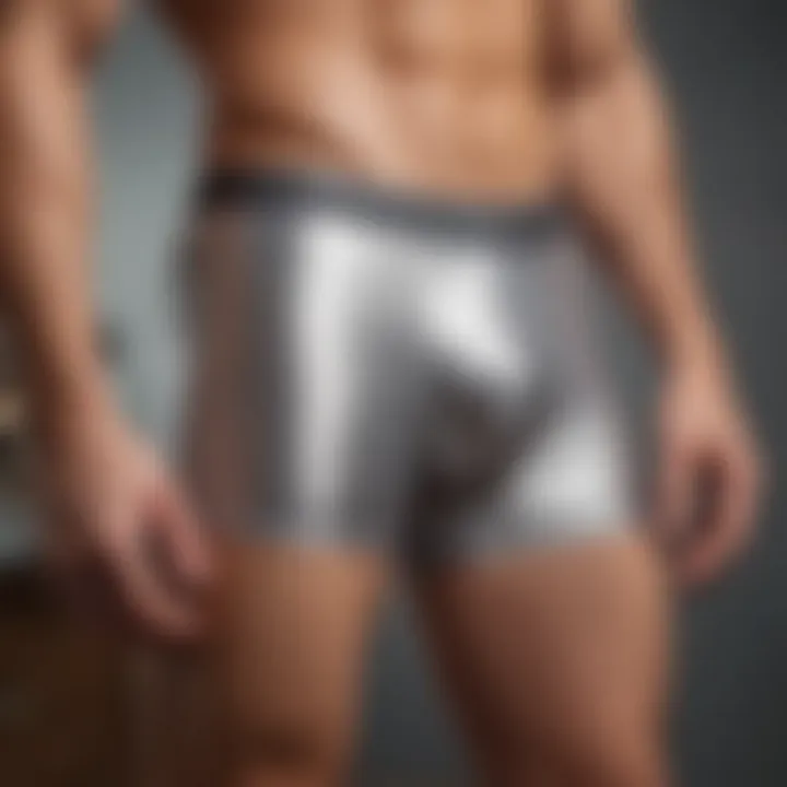 Illustration of the Silver Boxer Brief being worn in a casual setting, highlighting comfort and fit.