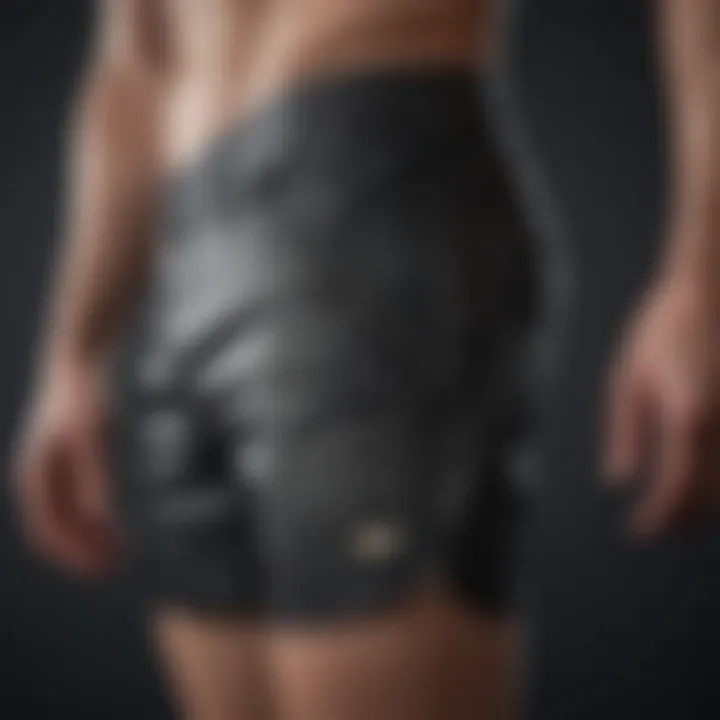 Athletic shorts with sleek and stylish zipper pockets