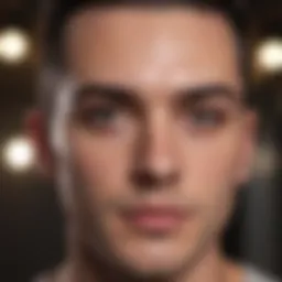 Stylish grooming of thin eyebrows showcasing precision and care