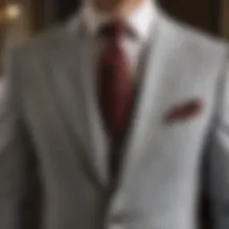 Elegant seersucker suit fabric texture